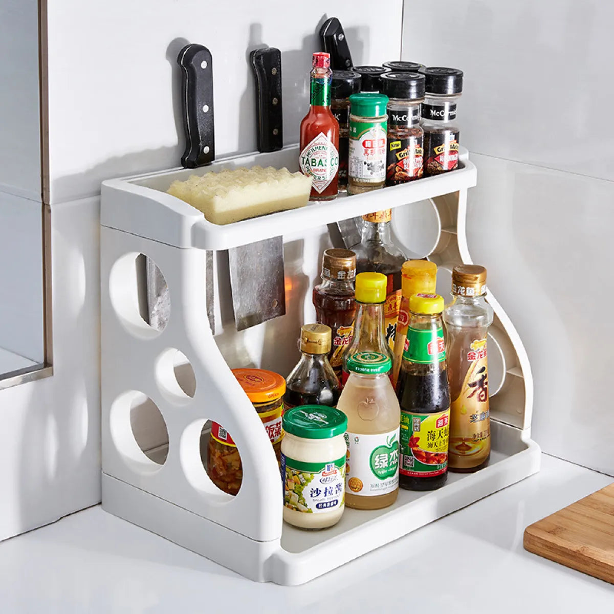 Kitchen Storage Multilayer Shelving Rack